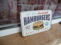Хамбургер метална табела най-добрия в града бързо хранене, снимка 2