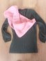 Пуловер с шал, снимка 1 - Блузи с дълъг ръкав и пуловери - 44255875