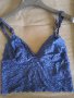 Бюстие тъмносиня дантела ново S-М, снимка 4