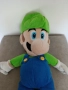 NINTENDO SUPER MARIO BROS ПЛЮШЕНА КУКЛА ЛУИДЖИ С РАНИЦА С ЦИП, снимка 2
