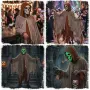 Нов Grim Reaper костюм за Хелоуин маскарад парти карнавал с плащ качулка и страшна маска череп, снимка 9
