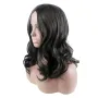 Черна къдрава синтетична перука на път, снимка 1