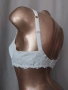 LISE CHEMEL 75 E Бял сутиен от сатен и дантела , снимка 6