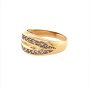 Златен дамски пръстен 4,10гр. размер:54 14кр. проба:585 модел:17266-1, снимка 2