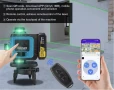 GISAM 360° 4D Самонивелиращ се професионален лазерен нивелир със статив, снимка 3