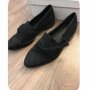 Естествен велур черни 38 размер, снимка 1 - Дамски ежедневни обувки - 35257717