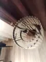 Красив полилей с висулки.НОВИ абажури , снимка 9