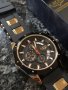 LIGE-Луксозен кварцов часовник,хронограф,дата,силиконова каишка,високо качество, снимка 11