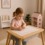 Детска маса със столче / Сензорна маса / Дървена интерактивна маса, снимка 5