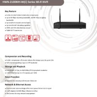 Безжичен 8 Канален Мрежов Видео Рекордер Wi-Fi NVR Hikvision HiWatch HWN-2108MH-W-C 4MPx IP Камери, снимка 2 - IP камери - 41572975