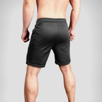 Мъжки черни спортни къси панталони за фитнес и тичане , снимка 5 - Къси панталони - 41209439