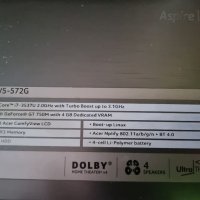 Лаптоп Acer като Нов с SSD 512GB, снимка 6 - Лаптопи за игри - 40475773