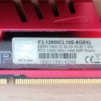 G.Skill 8GB DDR3-1600 CL10 RipjawsX, снимка 9 - RAM памет - 41099329