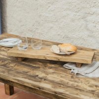 Дървено плато поднос изработено в Рустик стил, снимка 2 - Аксесоари за кухня - 34854136