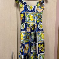 Дамска рокля с лимони, снимка 1 - Рокли - 41847769