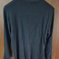 Дамска черна блуза с дантела, снимка 3 - Блузи с дълъг ръкав и пуловери - 38652798