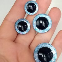 3D очички с блясък на винт за амигуруми, плетени играчки, снимка 4 - Други - 35860742