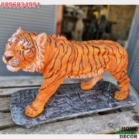 Бетонна статуя на тигър в реален размер, снимка 1 - Градински мебели, декорация  - 39085408
