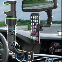 Универсална поставка за телефон или GPS навигация в автомобил, до 360° ъгъл на въртене, снимка 7 - Аксесоари и консумативи - 42626735