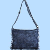 Ежедневна дънкова дамска чанта тип торба//3 модела, снимка 5 - Чанти - 44655788