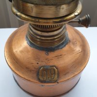Стара медна корабна газова лампа, снимка 2 - Антикварни и старинни предмети - 41058586