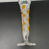 Винтидж стъклена ваза. №5235, снимка 7 - Антикварни и старинни предмети - 44823780