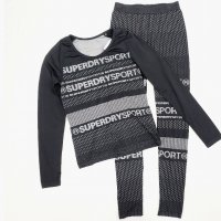 Superdry Seamless Knit Gym Set Оригинален Спортен Екип Комплект Фитнес Йога (S), снимка 2 - Спортни екипи - 38729871