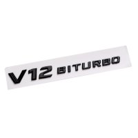 Емблема/Надпис V12 biturbo черна Мат - 27233, снимка 1 - Аксесоари и консумативи - 41713561