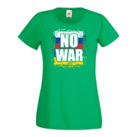 Дамска тениска NO WAR,Украйна, спрете войната, снимка 2 - Тениски - 36114275