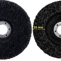 Абразивен диск, шлифовъчен нетъкан текстил 125x22mm , черен - твърд, снимка 3 - Други инструменти - 44492523