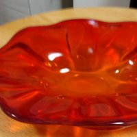 Красива фруктиера, стъкло Мурано, снимка 1 - Сервизи - 39353185