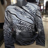 меки блузки в четири десен-големи размери , снимка 4 - Блузи с дълъг ръкав и пуловери - 38734712