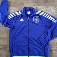 ADIDAS FC ANDERLECHT 2015/2016 TRACK JACKET - страхотно мъжко горнище, снимка 4 - Спортни дрехи, екипи - 42692899