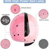 Нова лампа за нокти бързосъхнеща LED сушилня гел лак маникюр Печка, снимка 4 - Други - 38617131