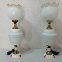 Комплект от две големи старинни лампи - лампа, снимка 1 - Антикварни и старинни предмети - 39209478