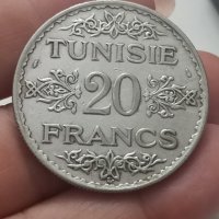 20 франка 1934 година Тунис сребро

, снимка 4 - Нумизматика и бонистика - 41731840