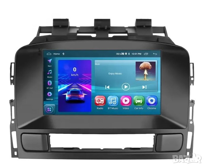 Мултимедия за OPEL ASTRA J, плеър, двоен дин, Андроид, Android, навигация, Опел Астра J, 2DIN, снимка 1