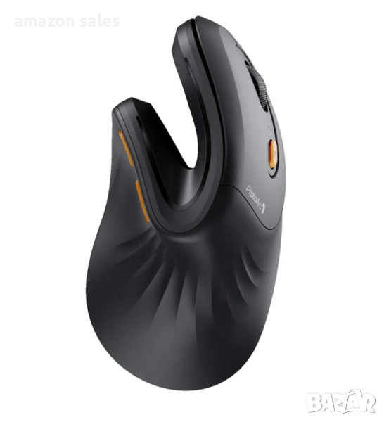 ProtoArc Ергономична мишка EM11 NL Bluetooth презареждаща безжична вертикална връзка с 3 устройства, снимка 1