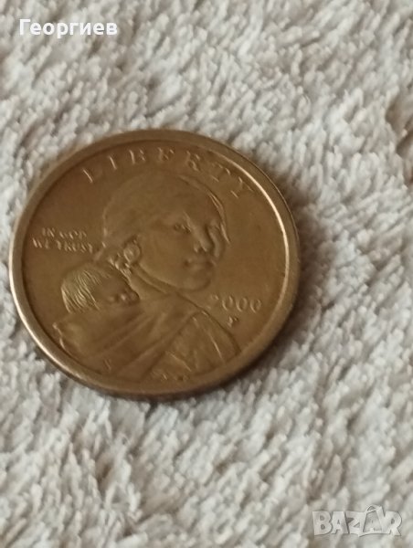 Американски долар монета от 2000 г.в обръщение , снимка 1