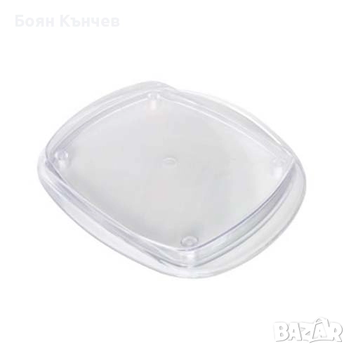 Монетник прозрачен правоъгален за ресто, снимка 1