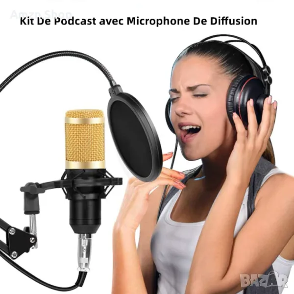 Кондензаторен микрофон AYNEFY професионален студиен микрофон , снимка 1