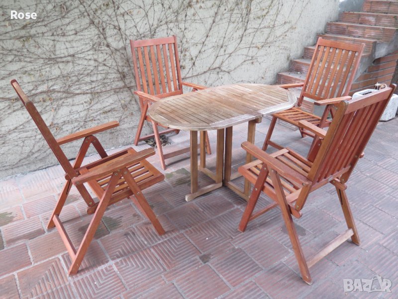 Outdoor Teak Dining Patio- градинска мебел,от тиково дърво в Градински  мебели, декорация в гр. Шумен - ID39577834 — Bazar.bg