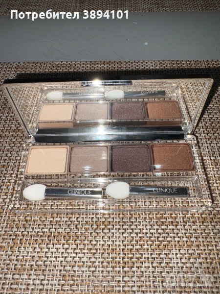 Clinique all about shadow quad палитра сенки за очи, внесена от Дубай, снимка 1