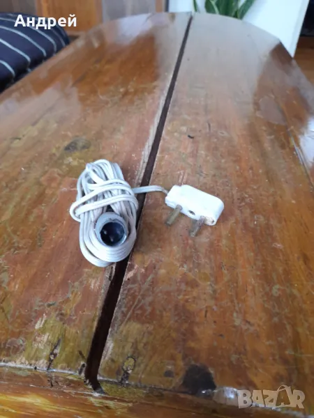 Стар захранващ кабел за радио,радиоприемник, снимка 1