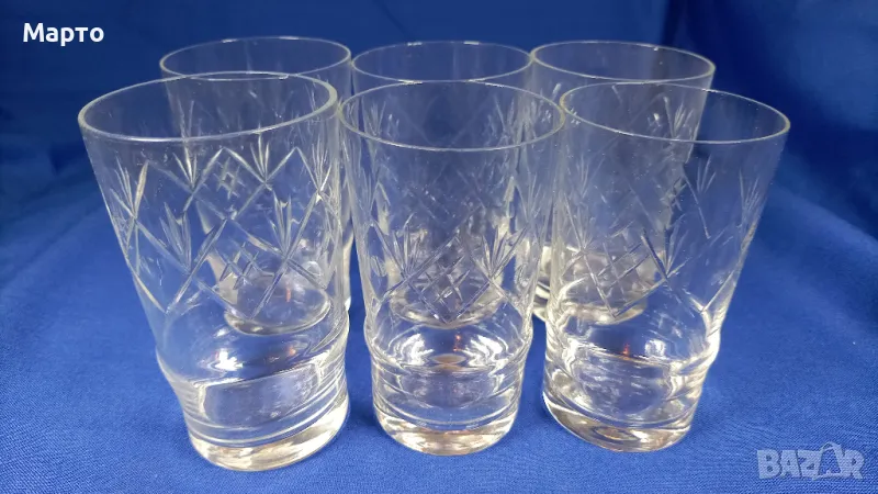 Кристални чаши, вода, безалкохолно, 6 бр, снимка 1