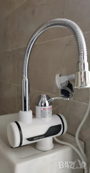 Смесител за вода с нагревател за мигновено загряване, снимка 1