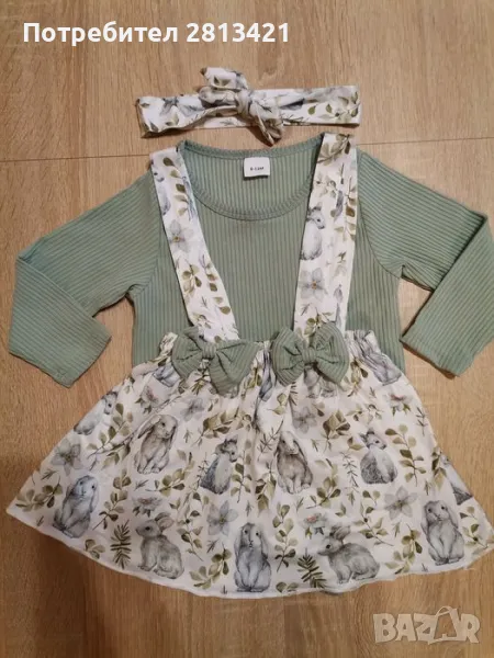 Детски рокли с ленти за коса , снимка 1