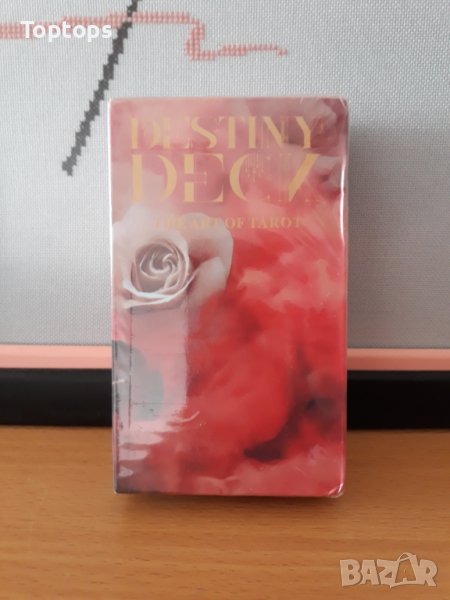 Прекрасни таро карти със златни елементи 7х12см - Destiny Tarot Deck, снимка 1
