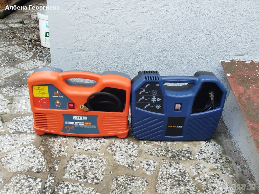 Авто компресори за въздух  WORK ZONE /NUAIR - 8 bar, снимка 1