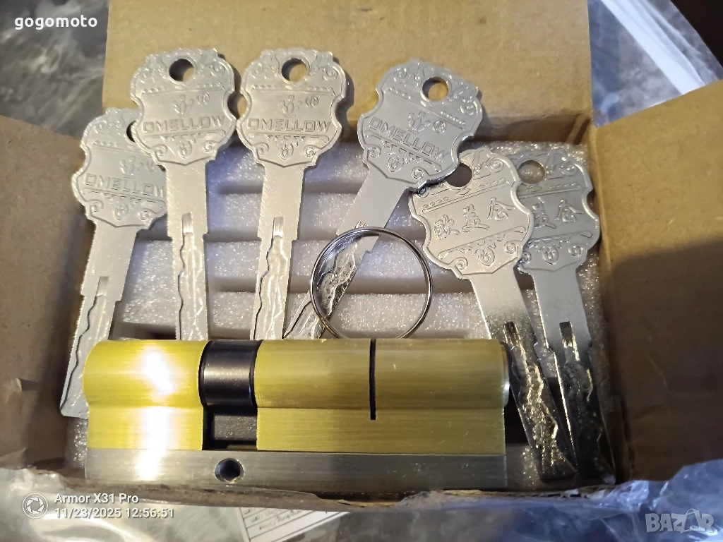 Патрон секретен + 6 ямкови ключа, 500 000 комбинации на СИГУРНОСТ, снимка 1